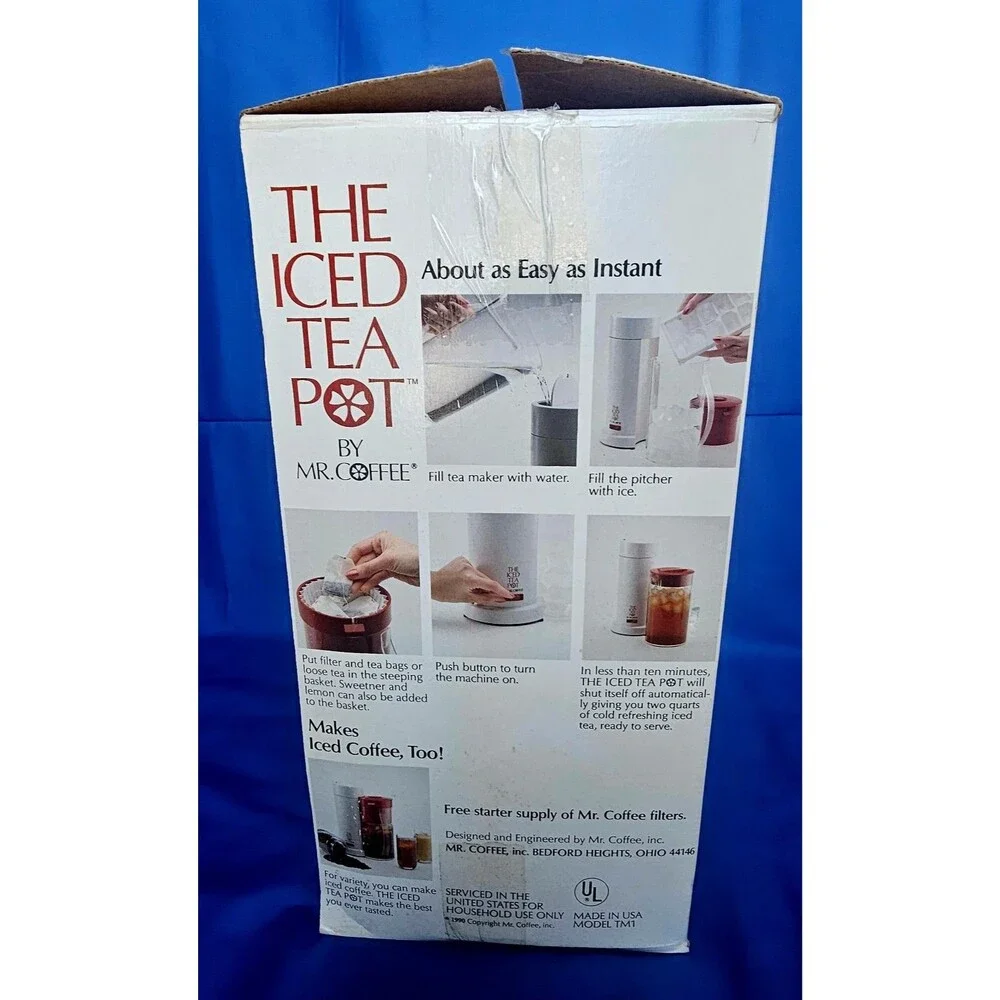 Mr Coffee The Iced Tea Pot Maker TM1 Brewer ONLY Replacement Part Unit NoPitcher